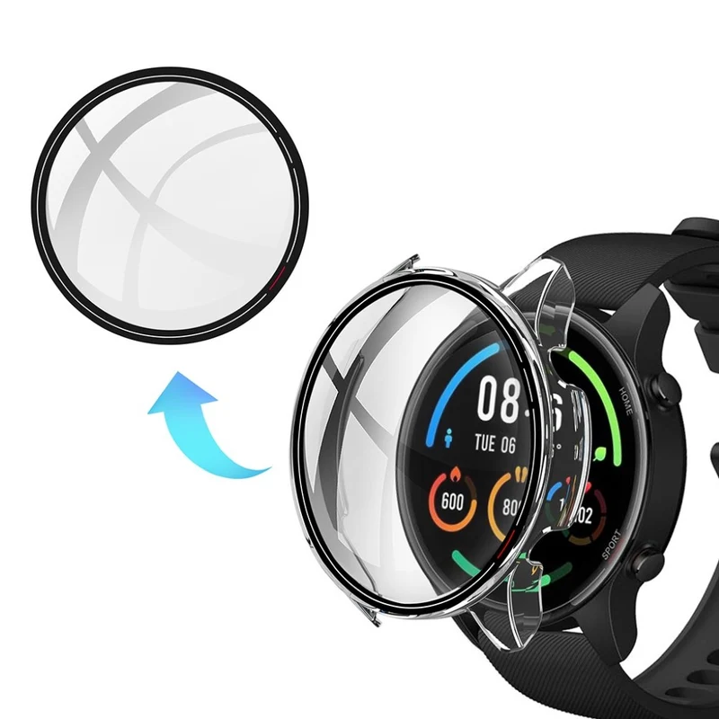 Unglaublich Stylisch Xiaomi Mi Watch Color Hülle mit Displayschutz in Plastik und Glas