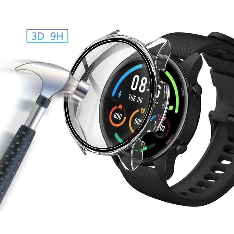 Unglaublich Stylisch Xiaomi Mi Watch Color Hülle mit Displayschutz in Plastik und Glas