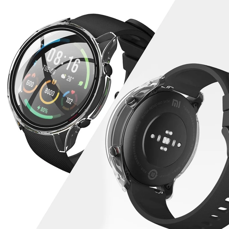 Unglaublich Stylisch Xiaomi Mi Watch Color Hülle mit Displayschutz in Plastik und Glas