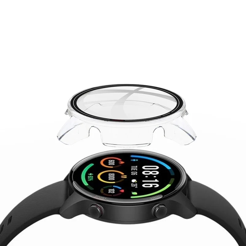 Unglaublich Stylisch Xiaomi Mi Watch Color Hülle mit Displayschutz in Plastik und Glas