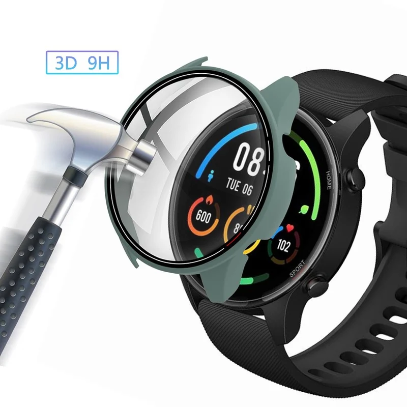 Unglaublich Stylisch Xiaomi Mi Watch Color Hülle mit Displayschutz in Plastik und Glas