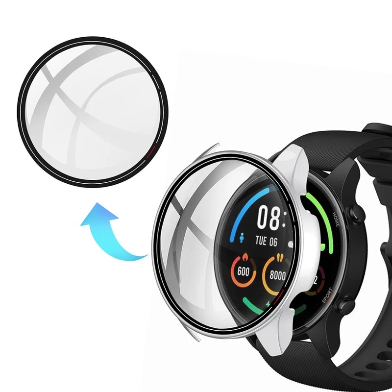 Unglaublich Stylisch Xiaomi Mi Watch Color Hülle mit Displayschutz in Plastik und Glas