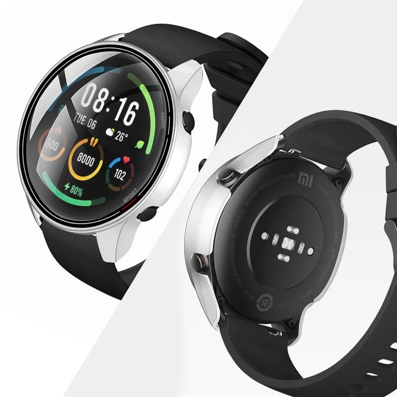 Unglaublich Stylisch Xiaomi Mi Watch Color Hülle mit Displayschutz in Plastik und Glas