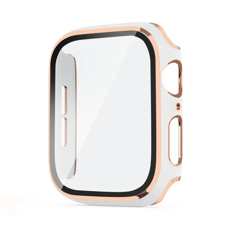Auffallend Stilvoll Universell Apple Hülle mit Displayschutz in Plastik und Gehärtetes Glas