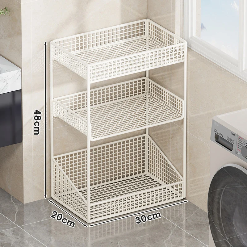 Kompakte dreistufige belüftete Metallgitter-Organizer-Regal für Arbeitsplatte und Schrank