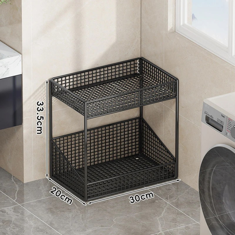Kompakte dreistufige belüftete Metallgitter-Organizer-Regal für Arbeitsplatte und Schrank