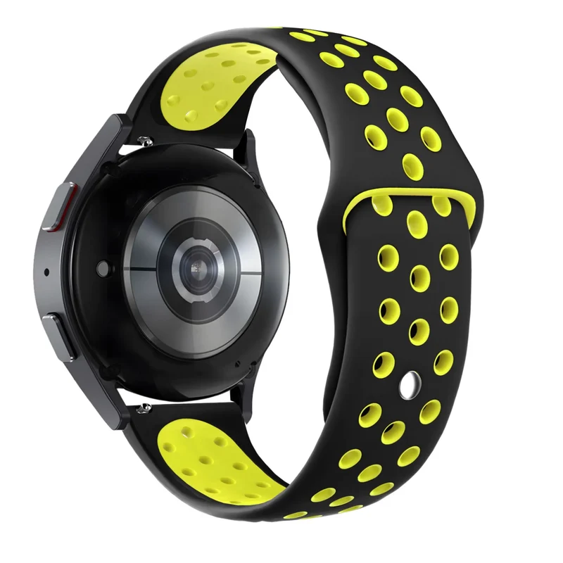 Bandz Oppo Watch S Sportarmband 'Deluxe' (Schwarz/Gelb)
