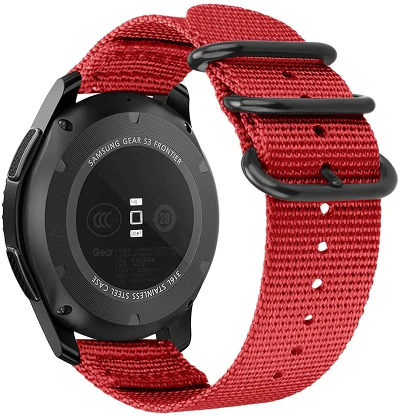 Oppo Watch S Schnallen-Nylonarmband (Rot)
