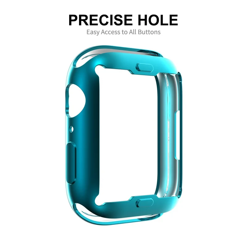 Unglaublich Schön Apple Watch Series 7 45mm Hülle mit Displayschutz in Silikon / TPU und Gehärtetes Glas