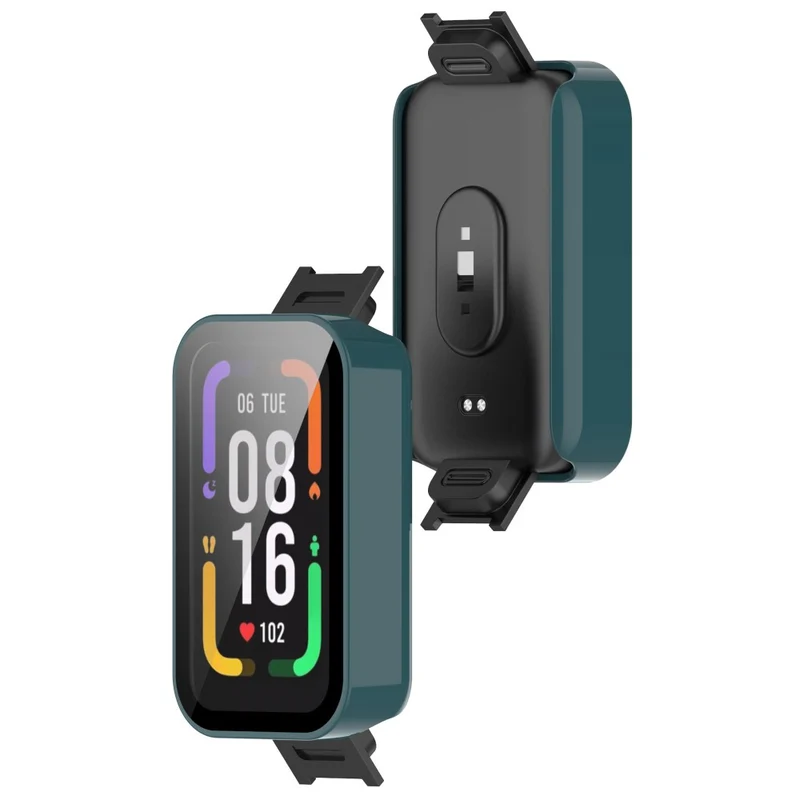 Schützend Xiaomi Redmi Smart Band Pro Hülle mit Displayschutz in Plastik und Gehärtetes Glas