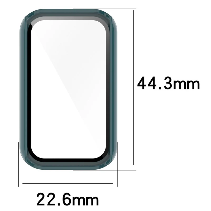Schützend Xiaomi Redmi Smart Band Pro Hülle mit Displayschutz in Plastik und Gehärtetes Glas