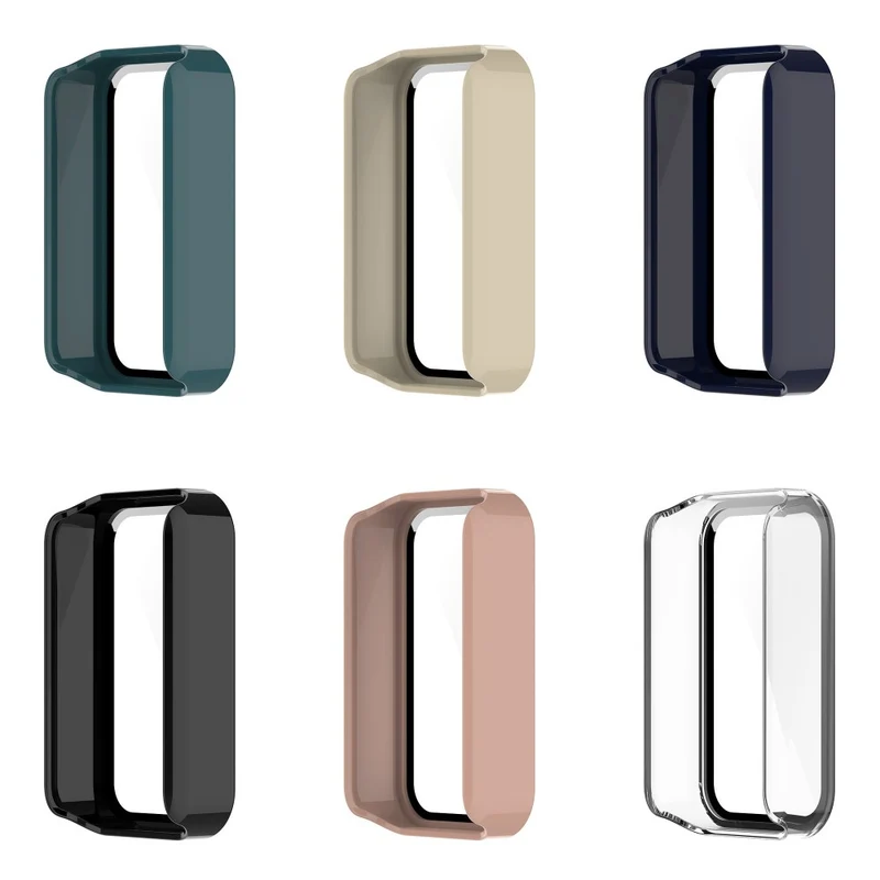 Schützend Xiaomi Redmi Smart Band Pro Hülle mit Displayschutz in Plastik und Gehärtetes Glas