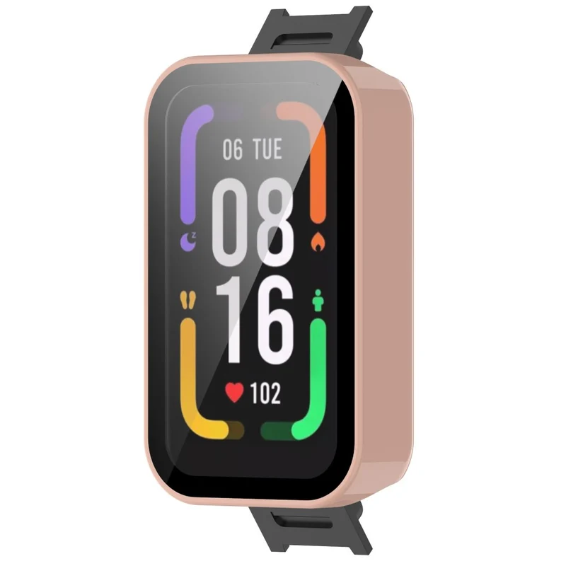 Schützend Xiaomi Redmi Smart Band Pro Hülle mit Displayschutz in Plastik und Gehärtetes Glas