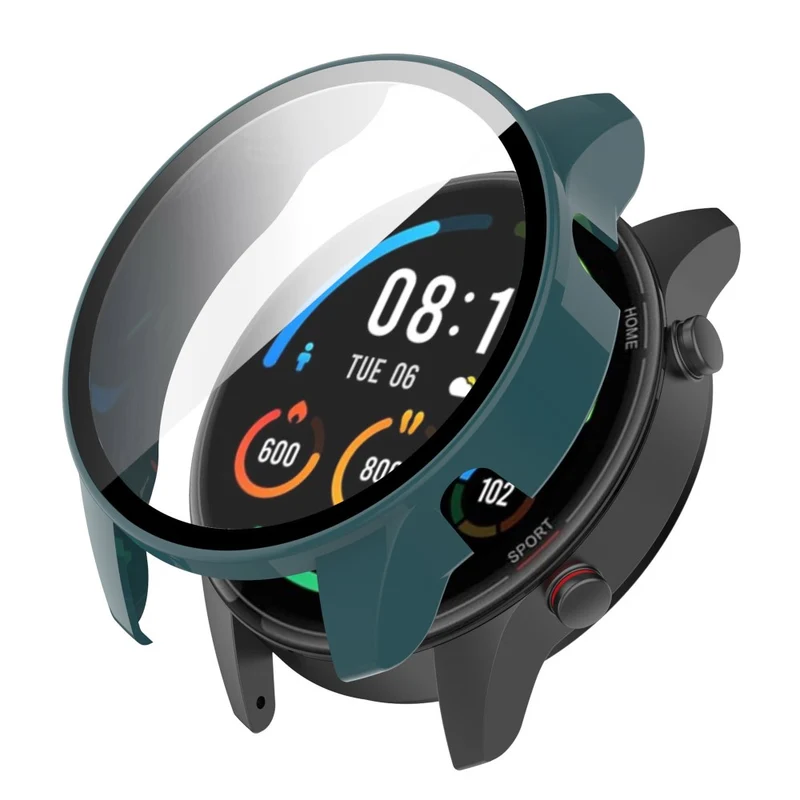 Großartig Xiaomi Mi Watch Color Sports Hülle mit Displayschutz in Plastik und Gehärtetes Glas