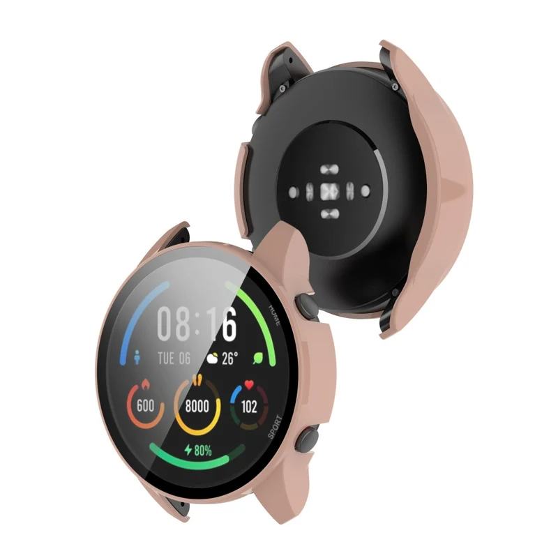 Großartig Xiaomi Mi Watch Color Sports Hülle mit Displayschutz in Plastik und Gehärtetes Glas