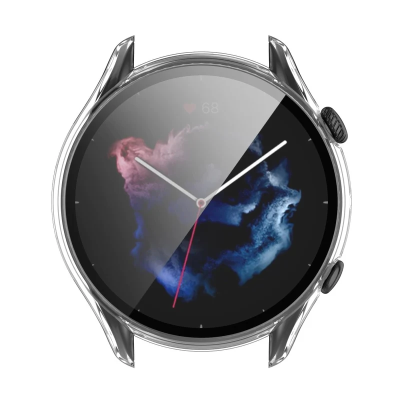 Supersauber Amazfit GTR 3 / Amazfit GTR 3 Pro Universell Hülle mit Displayschutz in Plastik und Gehärtetes Glas