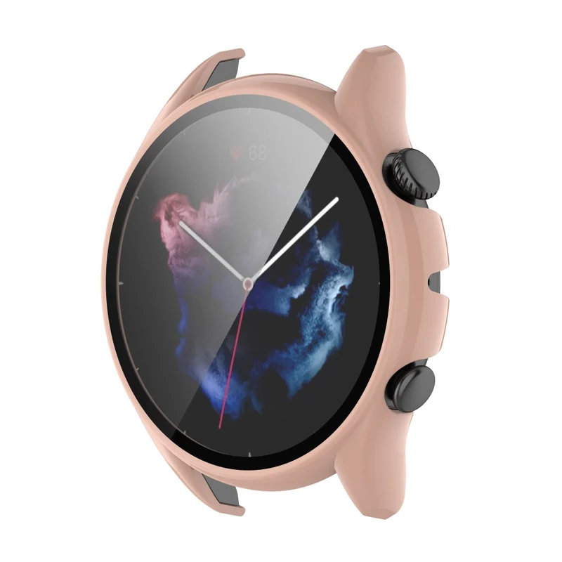 Supersauber Amazfit GTR 3 / Amazfit GTR 3 Pro Universell Hülle mit Displayschutz in Plastik und Gehärtetes Glas