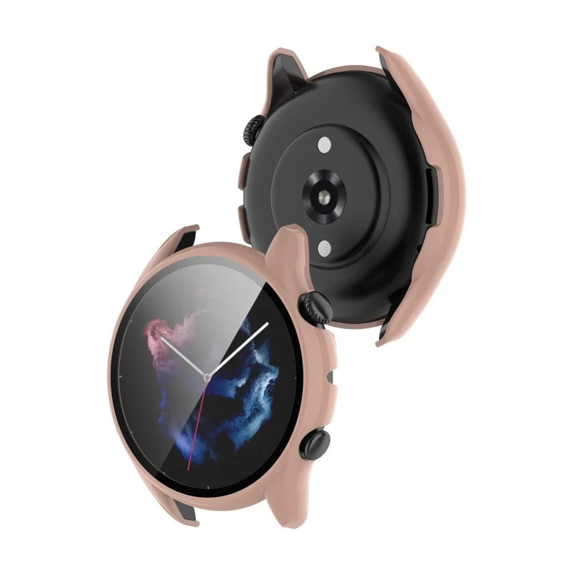 Supersauber Amazfit GTR 3 / Amazfit GTR 3 Pro Universell Hülle mit Displayschutz in Plastik und Gehärtetes Glas