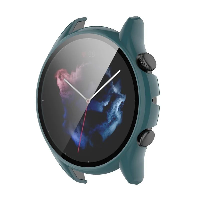 Supersauber Amazfit GTR 3 / Amazfit GTR 3 Pro Universell Hülle mit Displayschutz in Plastik und Gehärtetes Glas