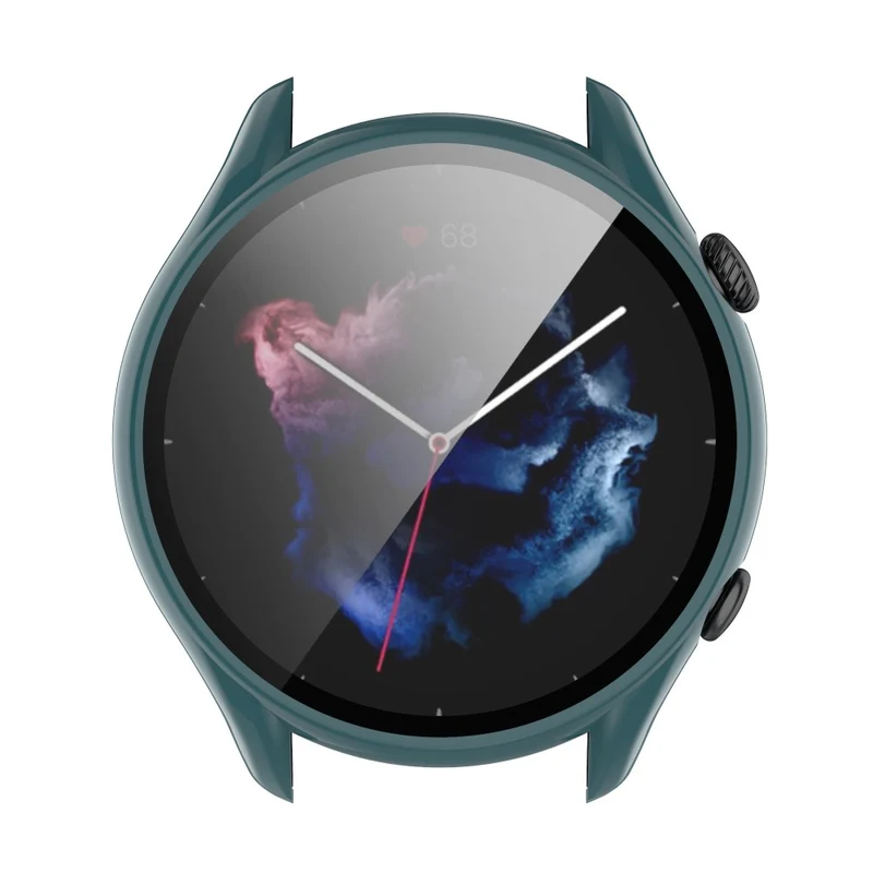 Supersauber Amazfit GTR 3 / Amazfit GTR 3 Pro Universell Hülle mit Displayschutz in Plastik und Gehärtetes Glas
