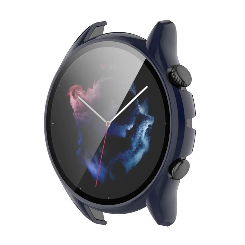Supersauber Amazfit GTR 3 / Amazfit GTR 3 Pro Universell Hülle mit Displayschutz in Plastik und Gehärtetes Glas