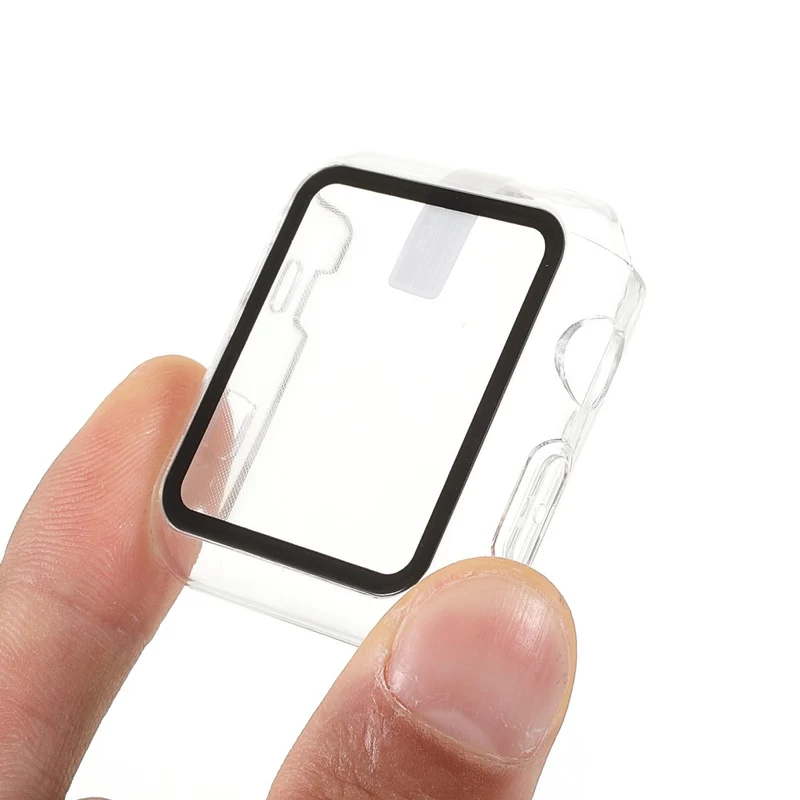 Auffallend Modisch Apple Watch Series 7 45mm Hülle mit Displayschutz in Gehärtetes Glas