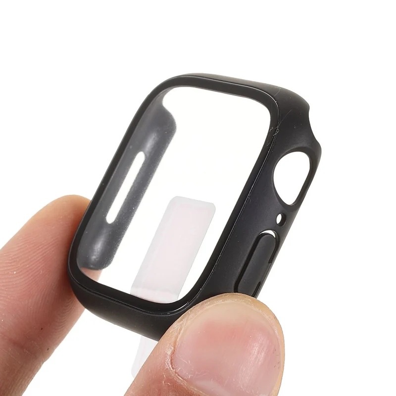 Super Stylisch Apple Watch Series 7 41mm Hülle mit Displayschutz in Gehärtetes Glas