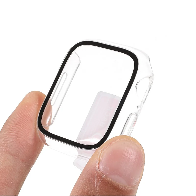 Super Stylisch Apple Watch Series 7 41mm Hülle mit Displayschutz in Gehärtetes Glas