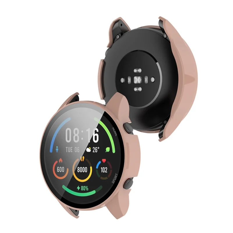 Absolut Modisch Xiaomi Mi Watch Color Sports Hülle mit Displayschutz in Plastik und Gehärtetes Glas