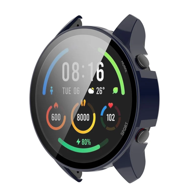 Absolut Modisch Xiaomi Mi Watch Color Sports Hülle mit Displayschutz in Plastik und Gehärtetes Glas