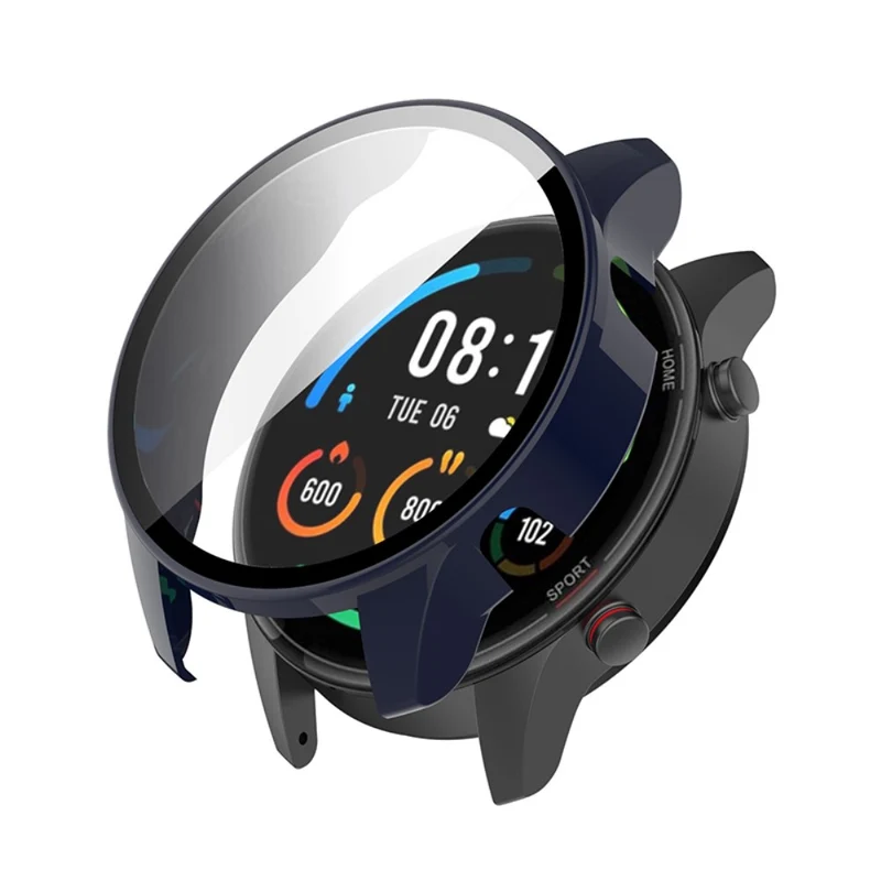 Absolut Modisch Xiaomi Mi Watch Color Sports Hülle mit Displayschutz in Plastik und Gehärtetes Glas