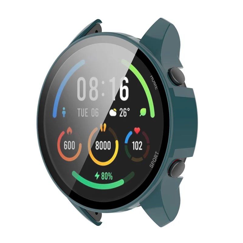 Absolut Modisch Xiaomi Mi Watch Color Sports Hülle mit Displayschutz in Plastik und Gehärtetes Glas