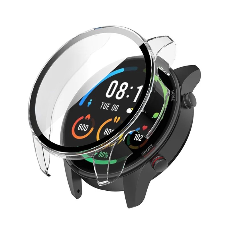 Absolut Modisch Xiaomi Mi Watch Color Sports Hülle mit Displayschutz in Plastik und Gehärtetes Glas