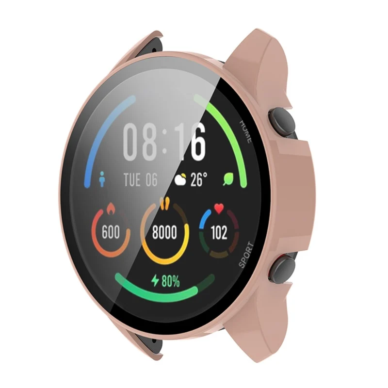 Absolut Modisch Xiaomi Mi Watch Color Sports Hülle mit Displayschutz in Plastik und Gehärtetes Glas