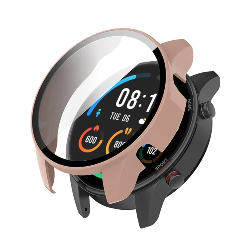 Absolut Modisch Xiaomi Mi Watch Color Sports Hülle mit Displayschutz in Plastik und Gehärtetes Glas
