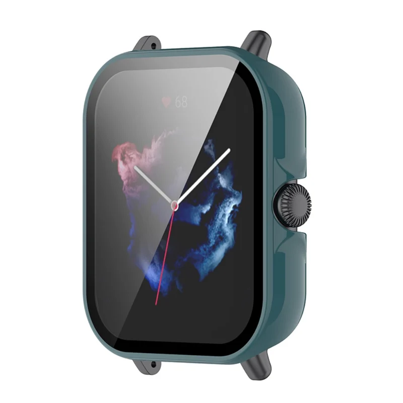 Super Stylisch Amazfit GTS 3 Hülle mit Displayschutz in Plastik und Gehärtetes Glas