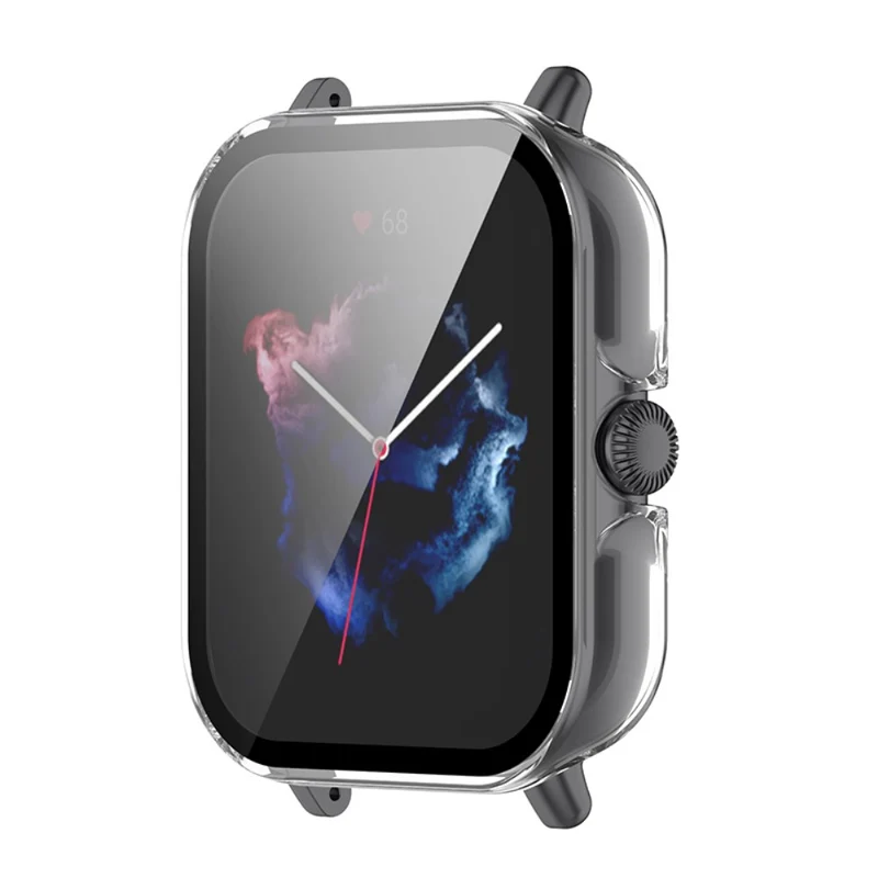 Super Stylisch Amazfit GTS 3 Hülle mit Displayschutz in Plastik und Gehärtetes Glas