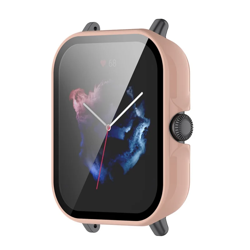 Super Stylisch Amazfit GTS 3 Hülle mit Displayschutz in Plastik und Gehärtetes Glas