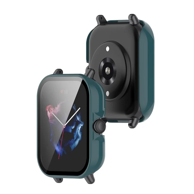 Super Stylisch Amazfit GTS 3 Hülle mit Displayschutz in Plastik und Gehärtetes Glas