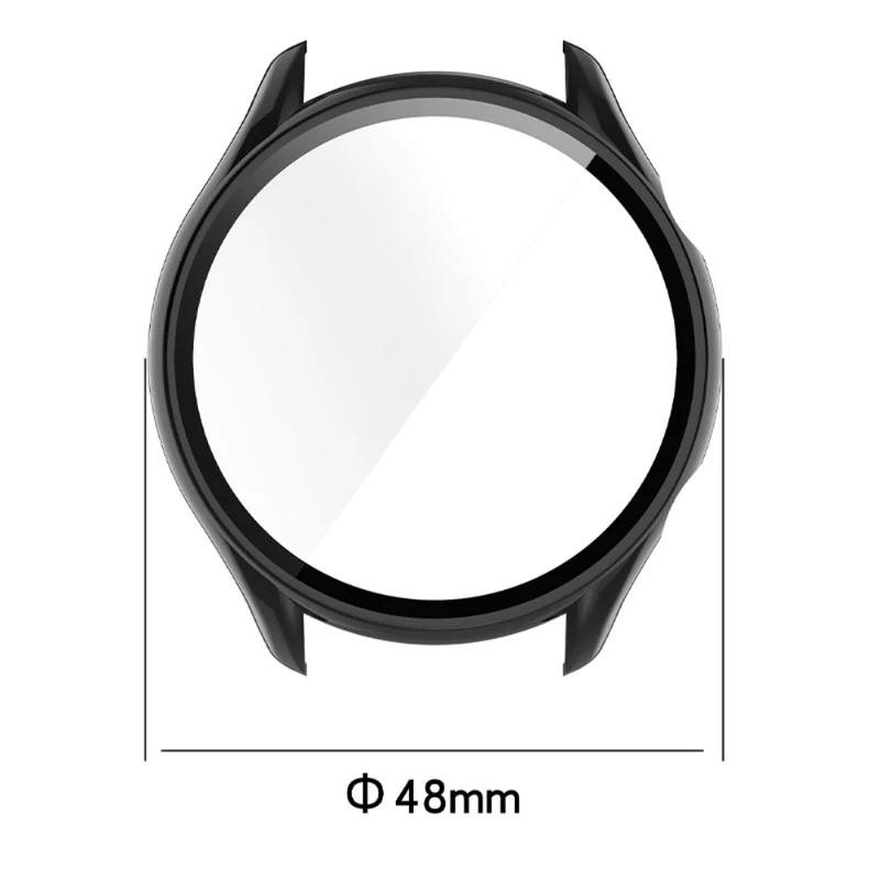 Absolut Modisch Amazfit GTR 3 / Amazfit GTR 3 Pro Universell Hülle mit Displayschutz in Plastik und Gehärtetes Glas