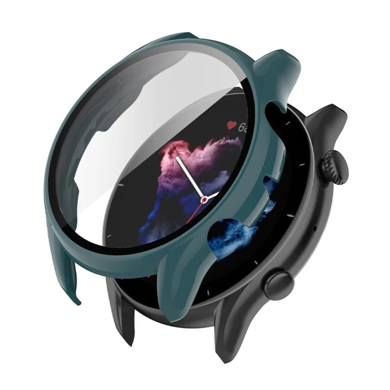 Absolut Modisch Amazfit GTR 3 / Amazfit GTR 3 Pro Universell Hülle mit Displayschutz in Plastik und Gehärtetes Glas