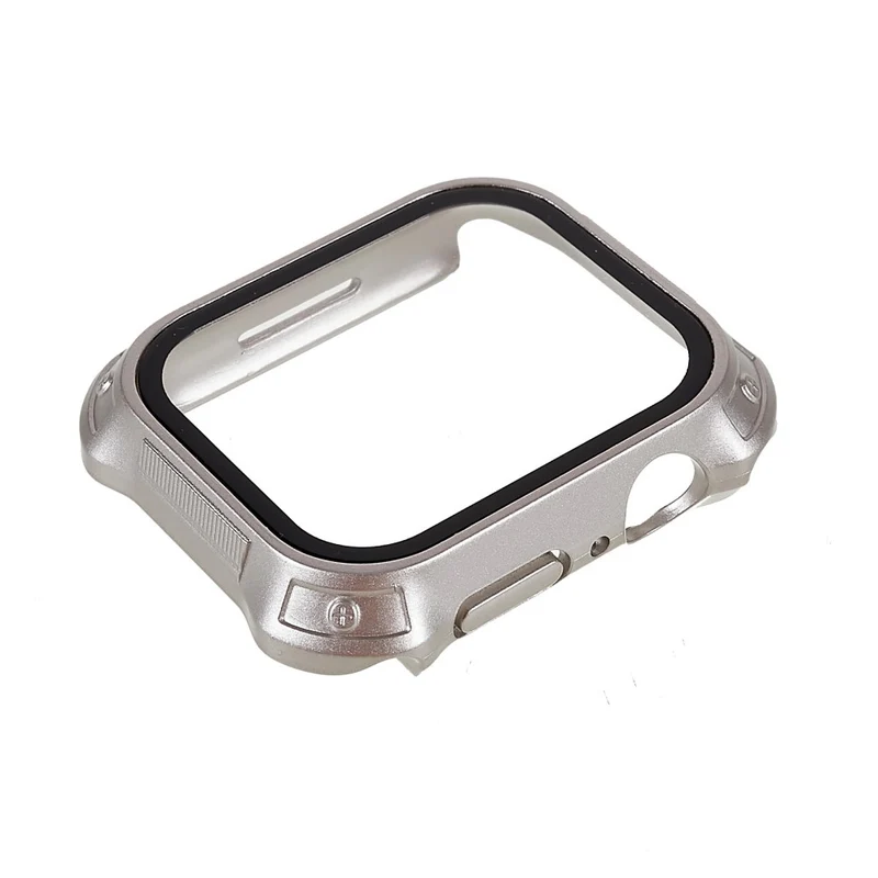 Schützend Apple Watch Series 7 41mm Hülle mit Displayschutz in Plastik und Gehärtetes Glas