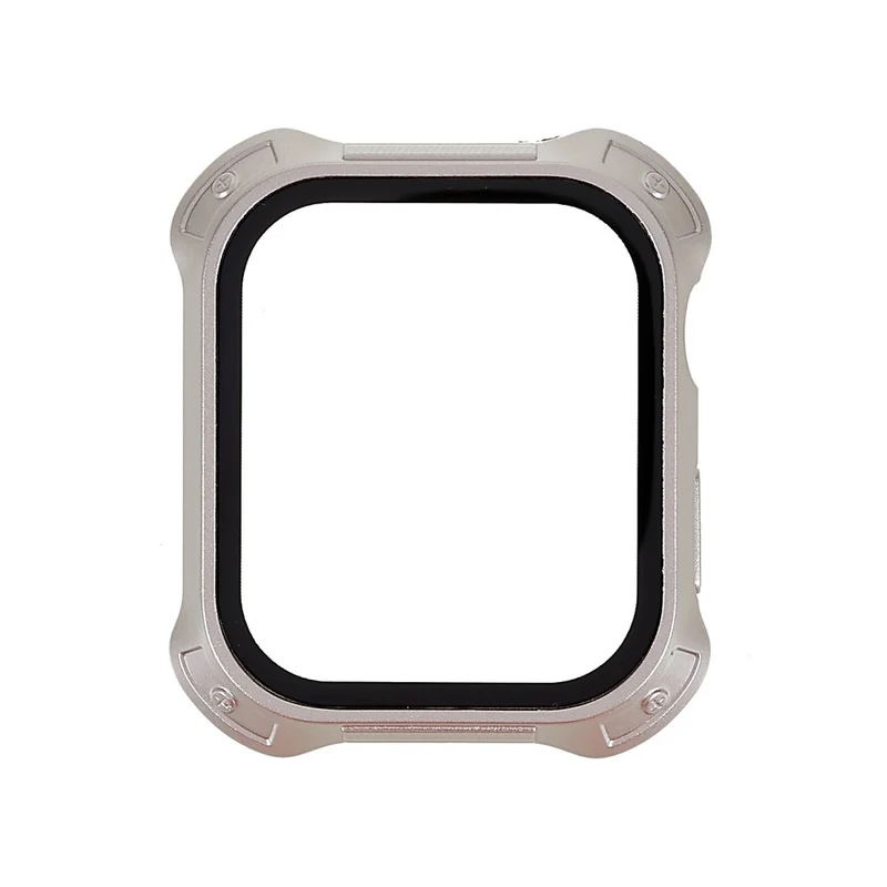 Schützend Apple Watch Series 7 41mm Hülle mit Displayschutz in Plastik und Gehärtetes Glas