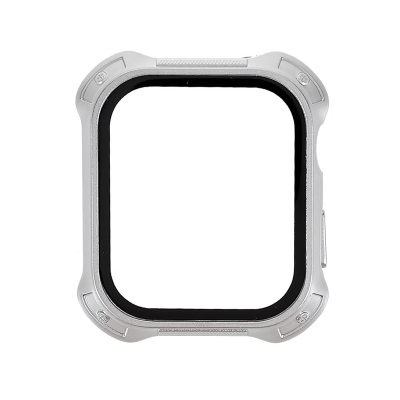 Schützend Apple Watch Series 7 41mm Hülle mit Displayschutz in Plastik und Gehärtetes Glas