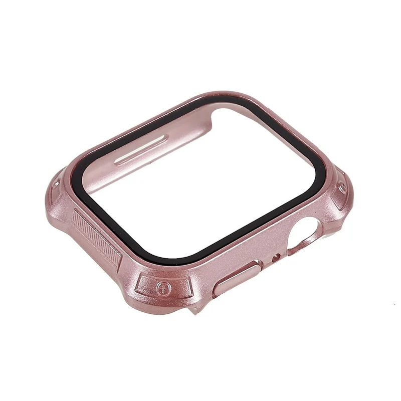 Schützend Apple Watch Series 7 41mm Hülle mit Displayschutz in Plastik und Gehärtetes Glas