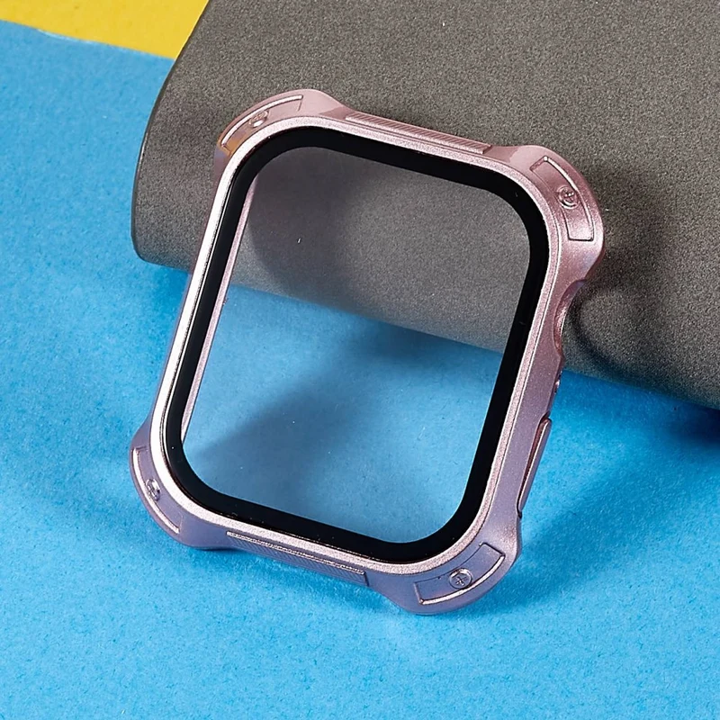 Schützend Apple Watch Series 7 41mm Hülle mit Displayschutz in Plastik und Gehärtetes Glas