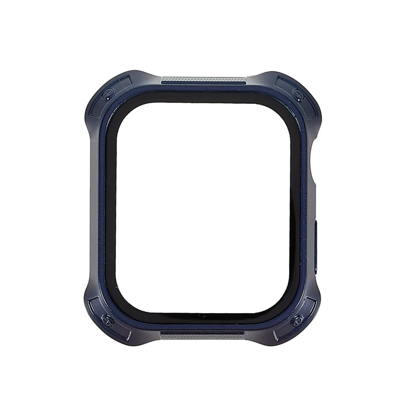 Schützend Apple Watch Series 7 41mm Hülle mit Displayschutz in Plastik und Gehärtetes Glas