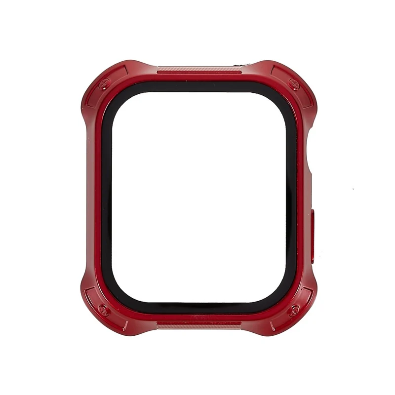 Supersauber Apple Watch Series 7 45mm Hülle mit Displayschutz in Plastik und Gehärtetes Glas