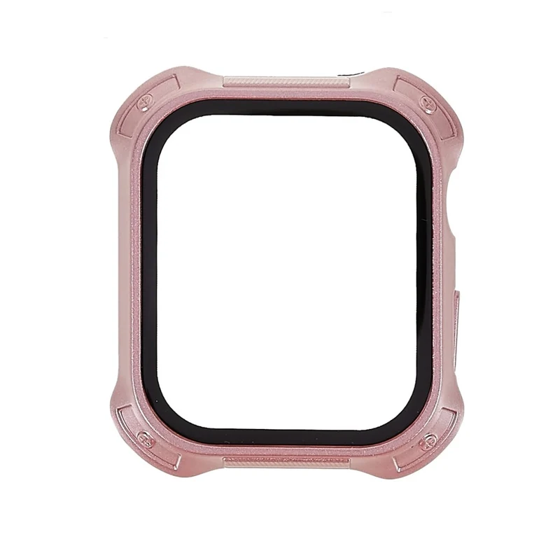 Supersauber Apple Watch Series 7 45mm Hülle mit Displayschutz in Plastik und Gehärtetes Glas