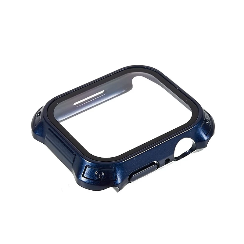 Supersauber Apple Watch Series 7 45mm Hülle mit Displayschutz in Plastik und Gehärtetes Glas